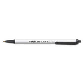 BIC Clic Stic Ballpoint Retractable Pen, Black Ink, 1mm, Medium, Dozen
