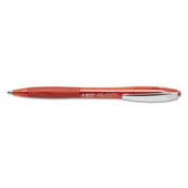 BIC Atlantis Ballpoint Retractable Pen, Red Ink, Medium, 1mm, Dozen