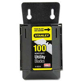 Stanley Wall Mount Utility Knife Blade Dispenser w/Blades, 100/Pack