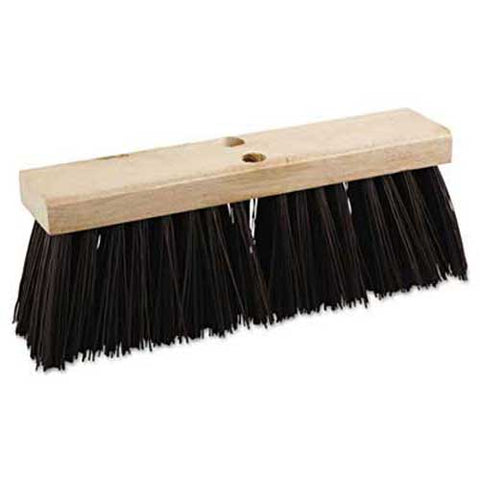 Boardwalk Street Broom Head, 16 inch Wide, Polypropylene Bristles
