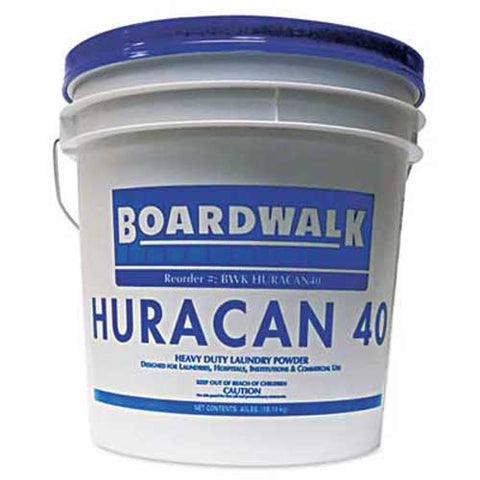 Boardwalk Low Suds Laundry Detergent, Economical, Powder, Fresh Lemon Scent, 40lb Pail