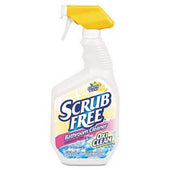 Arm and Hammer Scrub Free Soap Scum Remover, Lemon, 32oz Spray Bottle, 8/Carton