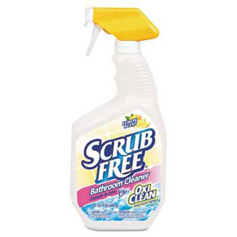 Arm and Hammer Scrub Free Soap Scum Remover, Lemon, 32oz Spray Bottle, 8/Carton