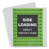 C-Line Side Loading Polypropylene Sheet Protector, Clear, 2 inch, 11 x 8 1/2, 50/BX