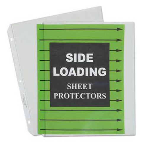 C-Line Side Loading Polypropylene Sheet Protector, Clear, 2 inch, 11 x 8 1/2, 50/BX