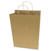 Cosco Premium Large Brown Paper Shopping Bag, 50/Box
