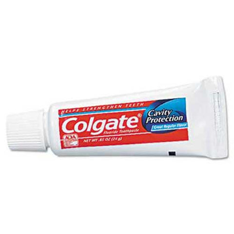 Colgate Toothpaste, Personal Size, .85oz Tube, Unboxed, 240/Carton