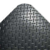Crown Industrial Deck Plate Anti-Fatigue Mat, Vinyl, 36 x 60, Black