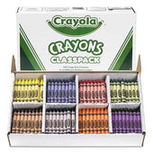 Crayola Classpack Large Size Crayons, 50 Each of 8 Colors, 400/Box