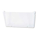 deflecto Unbreakable Docupocket Single Pocket Wall File, Letter, Clear