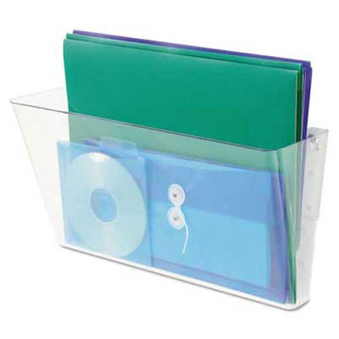 deflecto Stackable Wall File, Legal, One Pocket, Clear