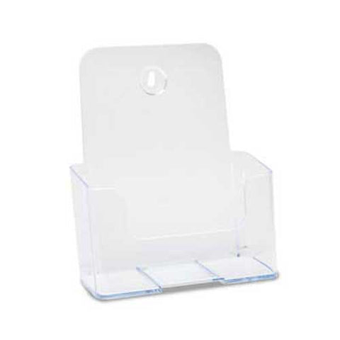deflecto DocuHolder for Countertop or Wall Mount Use, 6-1/2w x 3-3/4d x 7-3/4h, Clear