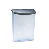 deflecto Outdoor Literature Box, 10w x 4-1/2d x 13-1/8h, Clear/Black