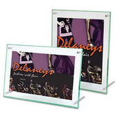 deflecto Superior Image Beveled Edge Sign Holder, Acrylic, 11 x 8 1/2, Clear