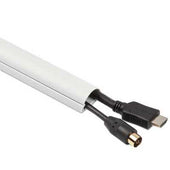 D-Line Decorative Mini Cord Cover, 60 inch x 1 1/4 inch x 1/2 inch Covers, White