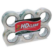 Duck Heavy-Duty Carton Packaging Tape, 1.88 inch x 110 yards, Clear, 6/Pack