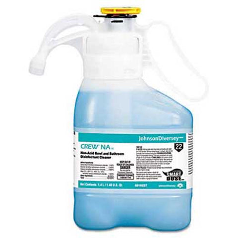 Diversey Crew Non-Acid Bowl & Bathroom Disinfectant Cleaner, Floral, 47.3oz, 2/Carton