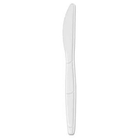 Dixie SmartStock Plastic Cutlery Refill, 6.3in, Knife, White, 40/Pack, 24 Packs/Case