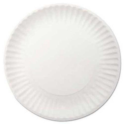 Dixie White Paper Plates, 9 inch dia, 250/Pack, 4 Packs/Carton