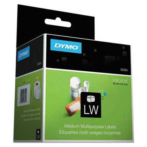 DYMO LabelWriter Address Labels, 1 1/4 x 2 1/4, White, 1000 Labels/Roll