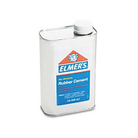 Elmers Rubber Cement, Repositionable, 1 qt