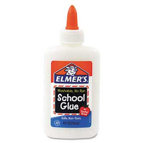 Elmers Washable School Glue, 4 oz, Liquid