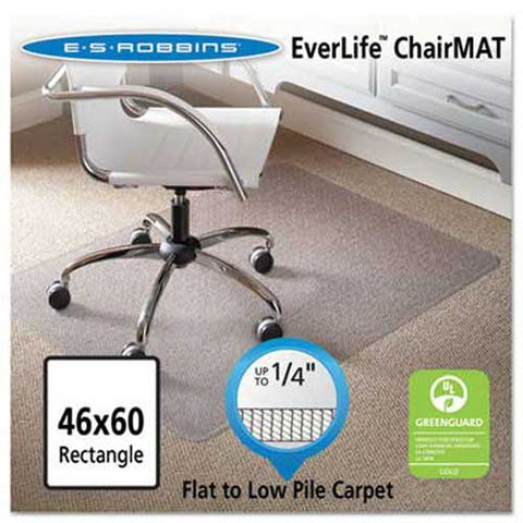 ES Robbins 46 x 60 Rectangle Chair Mat, Task Series AnchorBar for Carpet up to 1/4 inch