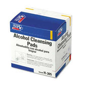 First Aid Only Alcohol Cleansing Pads, Dispenser Box, 100/Box