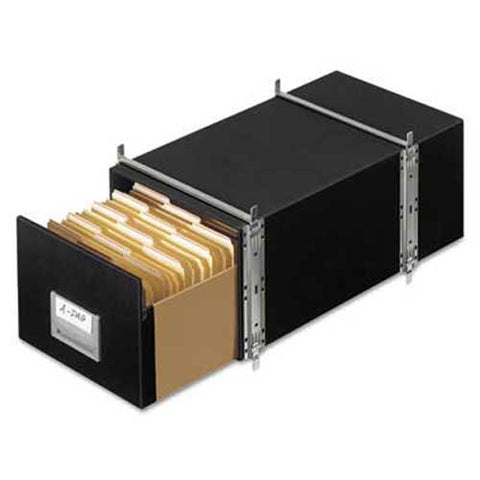 Bankers Box STAXONSTEEL Storage Box Drawer, Letter, Steel Frame, Black, 6/Carton