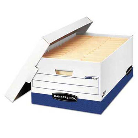 Bankers Box Presto Maximum Strength Storage Box, Legal 24, 15 x 24 x 10, WE, 12/Carton