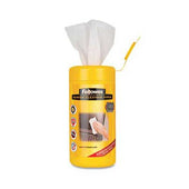 Fellowes Screen Cleaning Wet Wipes, 5.12 inch x 5.90 inch, 100/Tub