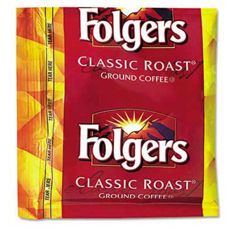 Folgers Coffee, Classic Roast, .9oz Fractional Packs, 36/Carton