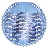 Fresh Products Wave 3D Urinal Deodorizer Screen, Lasts 30 Days, Blue, Cotton Blossom, 10/Box