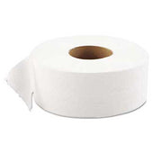 GEN JRT Jumbo Bath Tissue, 1-Ply, White, 9 inch dia, 12 Rolls/Carton