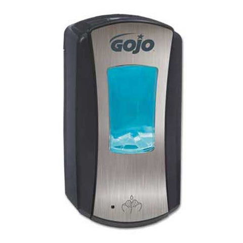 GOJO LTX-12 Touch-Free Dispenser, 1200mL, Brushed Chrome/Black