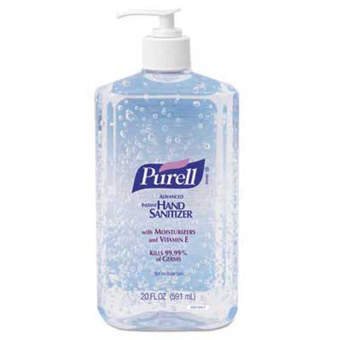 PURELL Advanced Instant Hand Sanitizer, 20oz Pump Bottle, 12/Carton