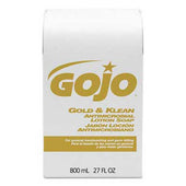GOJO Gold & Klean Lotion Soap Bag-in-Box Dispenser Refill, Floral Balsam, 800mL