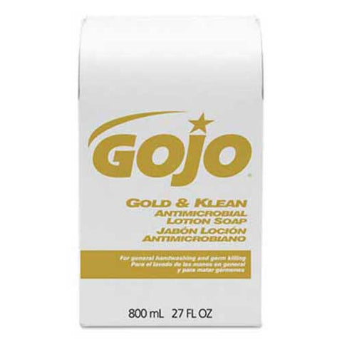 GOJO Gold & Klean Lotion Soap Bag-in-Box Dispenser Refill, Floral Balsam, 800mL