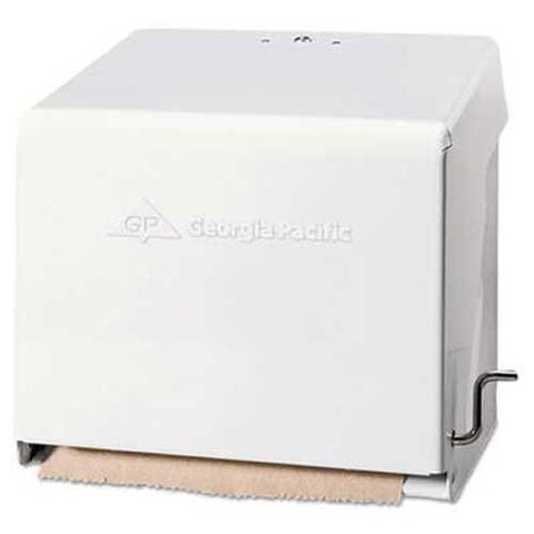 Georgia Pacific Mark II Crank Roll Towel Dispenser, 10 3/4 x 8 1/2 x 10 3/5, White