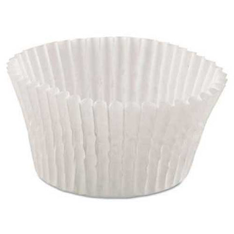 Hoffmaster Fluted Bake Cups, 4 1/2 dia x 1 1/4h, White, 500/Pack, 20 Pack/Carton
