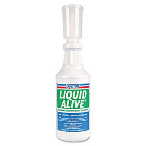 Dymon LIQUID ALIVE Enzyme Producing Bacteria, 32 oz. Bottle, 12/Carton