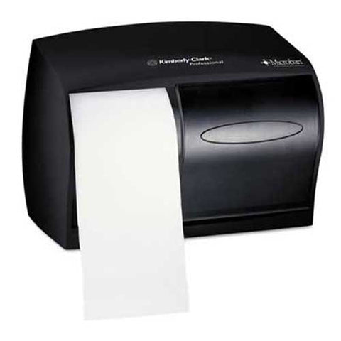 Kimberly-Clark Professional* Coreless Double Roll Tissue Dispenser, 11 1/10 x 6 x 7 5/8, Smoke/Gray