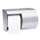 Kimberly-Clark Professional* Coreless Double Roll Tissue Dispenser, 7 1/10 x 10 1/10 x 6 2/5, Stainless Steel