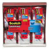 Scotch 3850 Heavy-Duty Packaging Tape in Sure Start Disp., 1.88 inch x 22.2yds, 6/Pack