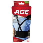 ACE Work Belt with Removable Suspenders, Fits Waists Up To 48 inch, Black