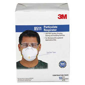 3M Particulate Respirator w/Cool Flow Exhalation Valve, 10 Masks/Box