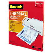 Scotch Letter Size Thermal Laminating Pouches, 3 mil, 11 1/2 x 9, 100 per Pack