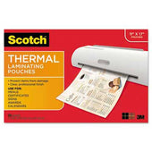 Scotch Menu Size Thermal Laminating Pouches, 3 mil, 17 1/2 x 11 1/2, 25 per Pack