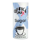 Office Snax Reclosable Canister of Sugar, 20oz, 24/Carton