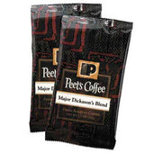 Peets Coffee and Tea Coffee Portion Packs, Major Dickasons Blend, 2.5 oz Frack Pack, 18/Box